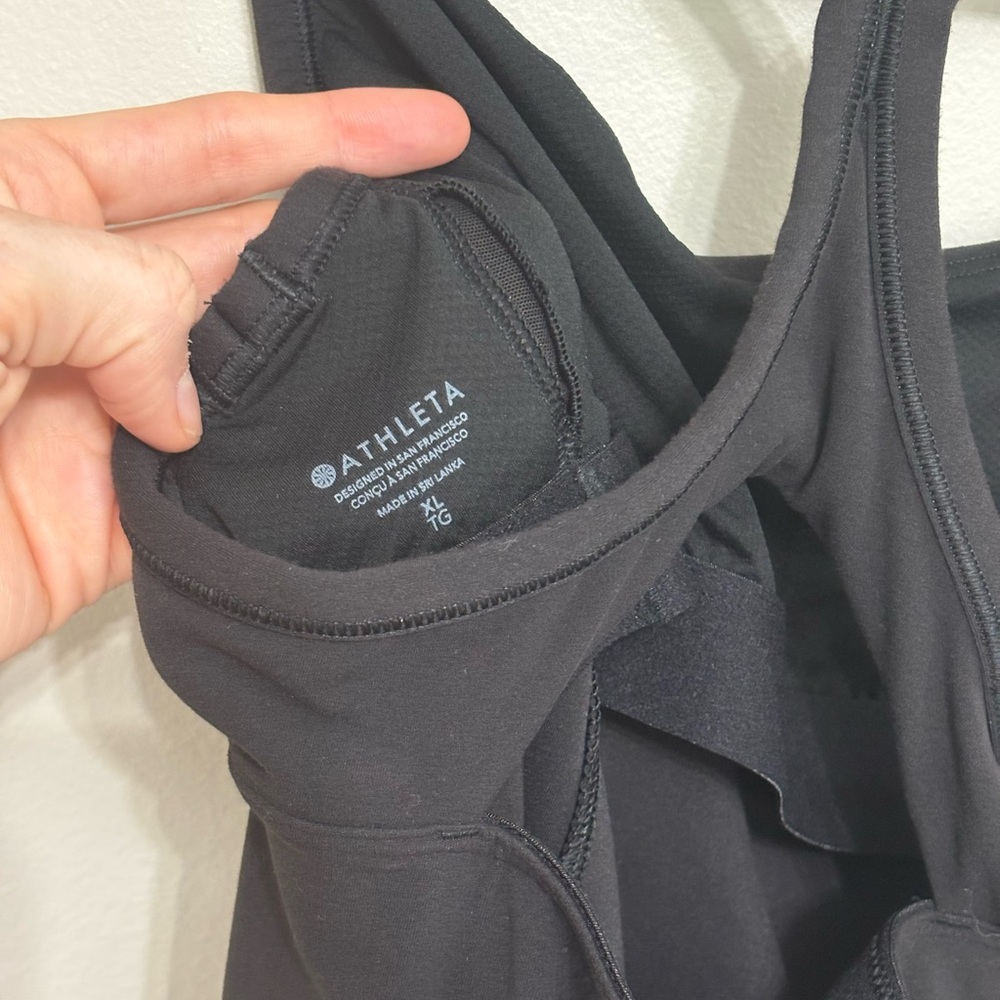 Athleta Vital Built-In Bra Tank in Black - Size XL - Picture 4 of 6